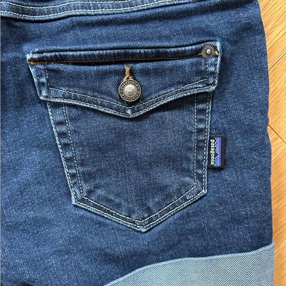 Patagonia Blue Denim Shorts - Picture 4 of 4